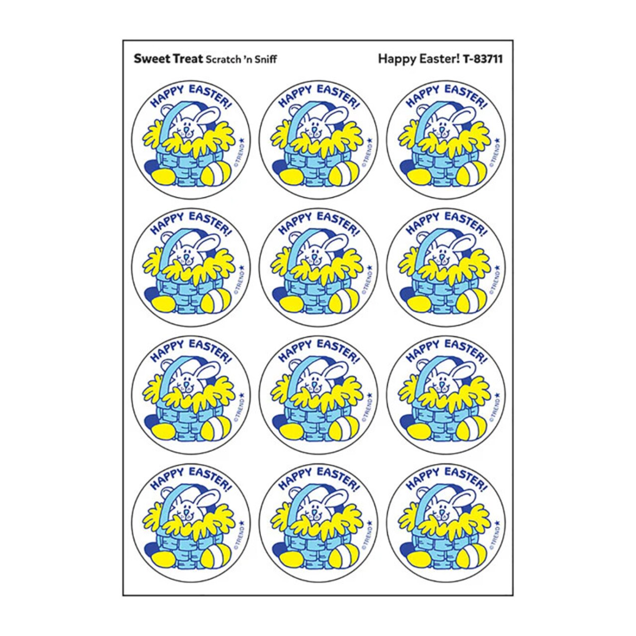 Happy Easter!/Sweet Treat scent Retro Scratch 'n Sniff Stinky Stickers®, 24 ct.